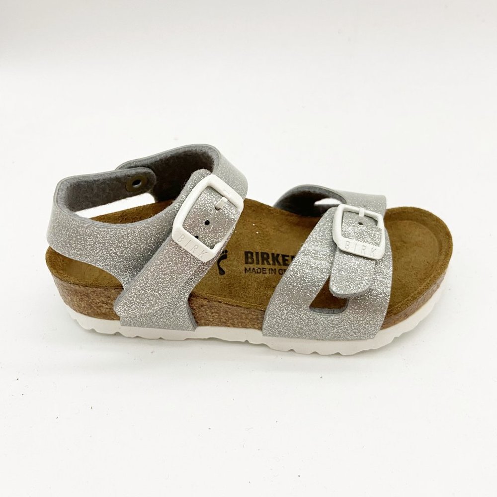 Birkenstock Rio Kids Magic Galaxy Silver Sandals Narrow Fit